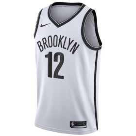 Camiseta Hombre Brooklyn Nets Joe Harris 12 2022-23 Nike Association Edition Blanco Swingman
